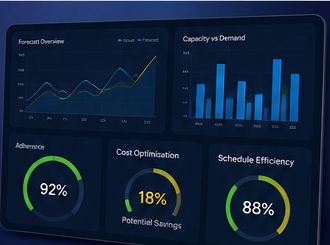 Conceptual analytics and forecasting imagery